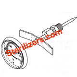 002-0242-00 Midmark Ritter Sybron Model M7 Sterilizer-Temperature Gauge