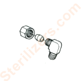 014-0184-00 Midmark Ritter M7 Sterilizer - Male Elbow 1/4 x 1/8 MPT